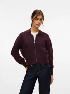 Vero Moda Kardigan w kolorze bordowym - Swetry damskie - miniaturka - grafika 1