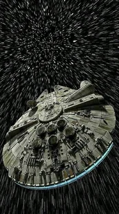 PUZZLE STAR WARS Falcon Statek Kosmiczny + IMIĘ Pudełko 120 el. - Puzzle - miniaturka - grafika 1