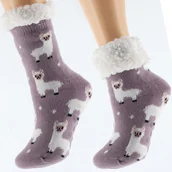 Skarpetki dla dzieci - Skarpetki Zimowe Dziecięce Grube Antypoślizgowe Rozmiar 32-35 - miniaturka - grafika 1