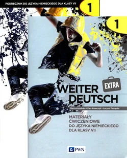 Pakiet Weiter Deutsch Extra 1. Podręcznik i materiały ćwiczeniowe do języka niemieckiego dla klasy 7 - Ewa Krawczyk, Lucyna Zastąpiło, Marta - Książki do nauki języka niemieckiego - miniaturka - grafika 1
