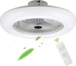 wentylator sufitowy 80W cicha lampa sufitowa cicha lampa sufitowa wentylator ściemnialny - Wentylatory sufitowe - miniaturka - grafika 1