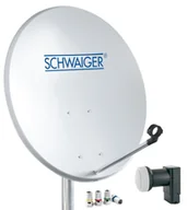 Anteny TV - SCHWAIGER Stal Twin LNB 55 cm - miniaturka - grafika 1