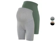 Bielizna ciążowa - esmara® Kolarki ciążowe z biobawełną, 2 pary - miniaturka - grafika 1