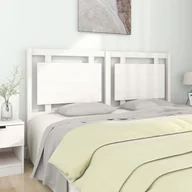 Inne meble do sypialni - Lumarko Wezgłowie łóżka, białe, 165,5x4x100 cm, lite drewno sosnowe - miniaturka - grafika 1