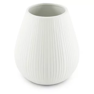 Wazon SUEZ kolor kremowy styl boho do wewnątrz ameliahome - VASE/AH/SUEZ/CREAM/12,5X14 - Wazony i flakony - miniaturka - grafika 1