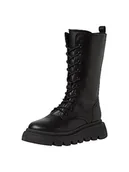 Botki damskie - Tamaris Damskie botki 1-1-25282-41, czarna skóra, 36 EU - miniaturka - grafika 1