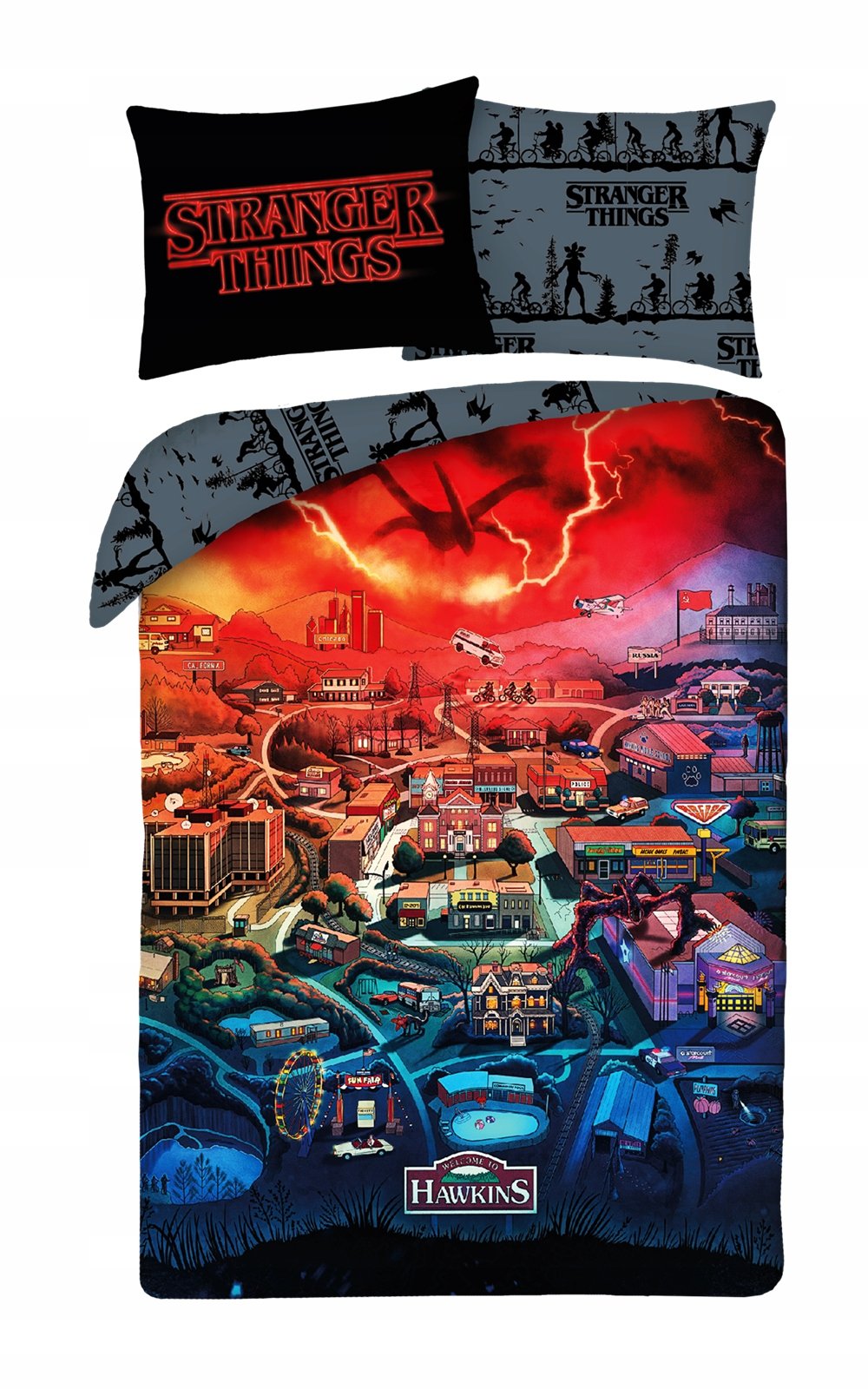 Pościel Mikrofibra 140 X 200 CM Stranger Things