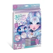 Kolorowanki, wyklejanki - Szkicownik z metalicznymi pisakami M Iceana Nebulous Stars - miniaturka - grafika 1