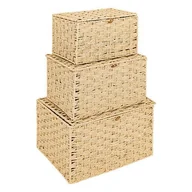 Pudła i pojemniki do przechowywania - Zestaw 3 skrzynek Elio naturalny - miniaturka - grafika 1