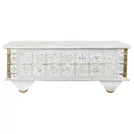 Ławy i stoliki kawowe - Emaga Stolik DKD Home Decor Biały Metal Złoty Drewno mango (115 x 60 x 45 cm) - miniaturka - grafika 1