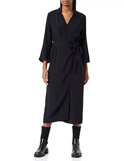 Sukienki - Sisley Sukienka damska, czarny 100, 44 - grafika 1