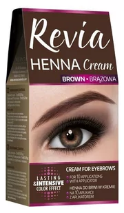 Verona Revia Henna do brwi w kremie Brązowa 15 ml - Kredki do oczu - miniaturka - grafika 1