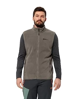 Garnitury - Jack Wolfskin Męska kamizelka polarowa WALDSTEIG FZ Vest M, Cold Coffee, S, Zimna kawa, S - grafika 1