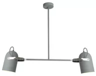 Lampy sufitowe - Candellux Lampa wisząca GRAY 2x40W szary 32-66510 - miniaturka - grafika 1