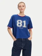 Koszulki i topy damskie - Guess Jeans T-Shirt W5YI19 K8HM0 Niebieski Regular Fit - miniaturka - grafika 1