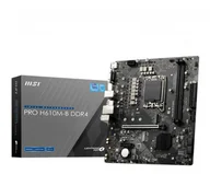 Płyty główne - MSI Płyta PRO H610M-B DDR4 /H610/DDR4/SATA3/M.2/USB3.0/BT/PCIe4.0/s.1700/mATX PRO H610M-B DDR4 - miniaturka - grafika 1