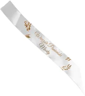 Wieczór panieński i kawalerski - Szarfa personalizowana z imieniem na Wieczór Panieński - 140 cm - 1 szt. - miniaturka - grafika 1