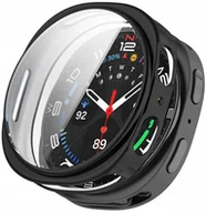 Akcesoria do smartwatchy - Etui z szybką Tech-Protect Defense do Samsung Galaxy Watch 8 40mm Black - miniaturka - grafika 1