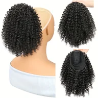 Pozostałe akcesoria fryzjerskie - TEMU Mtmei Hair 10" Krótkie Afro Kędzierzawe Włosy z Sznurkiem - Objętościowe Syntetyczne Przedłużanie Włosów na Klipsy, Włókno Odporność na Wysoką - miniaturka - grafika 1