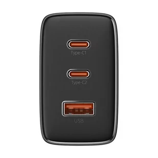 Ładowarka sieciowa Baseus OS-Cube Pro 2xUSB-C + USB, 65W (czarna) - Ładowarki do telefonów - miniaturka - grafika 4