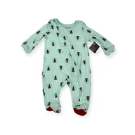 Pajacyki dla niemowląt - Zielony pajacyk ��pioszki niemowl��ce OKIE DOKIE NB - miniaturka - grafika 1