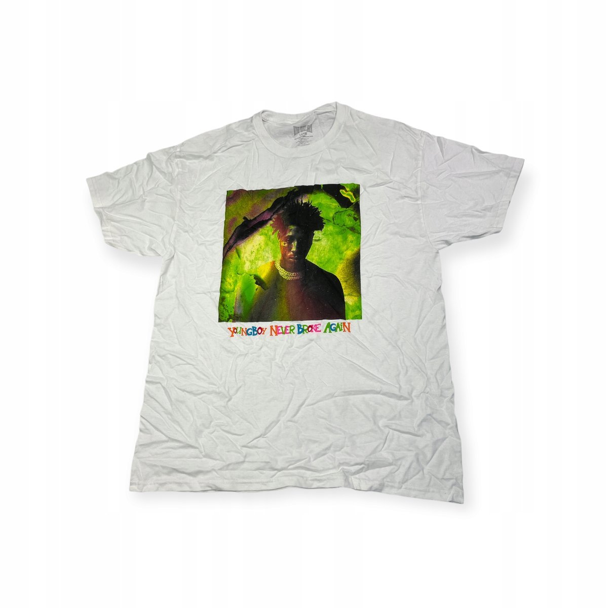 Koszulka T-shirt męski okrągły dekolt SPENCER'S NEVER BROKE AGAIN L