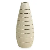 Wazony i flakony - Wazon EUROFIRANY Melinda 18 x 38 cm Kremowy - miniaturka - grafika 1