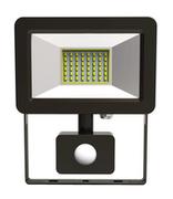 Lampy ogrodowe - Naświetlacz LED 30W 2400lm 4000K IP65 czarny z czujnikiem ruchu 154x190x 32 Helios - miniaturka - grafika 1