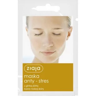 Ziaja Maska anty-stres glinka żółta 7ml - Maseczki do twarzy - miniaturka - grafika 1