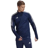 Koszulki męskie - Adidas, Bluza męska, TIRO 21 Training Top GE5426, granatowy, rozmiar L - miniaturka - grafika 1