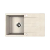 Zlewozmywaki - Kuchinox Laut Zlewozmywak granitowy jednokomorowy 76x44 cm beż SBZ_411Y - miniaturka - grafika 1