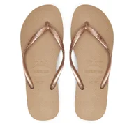 Klapki i japonki damskie - Japonki Havaianas 4000030.3581 Złoty - miniaturka - grafika 1