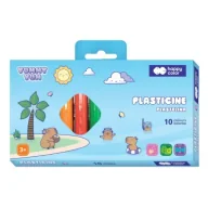 Masy plastyczne - Plastelina Yummy Yum Kapibara 10 kolorów Happy Color - miniaturka - grafika 1