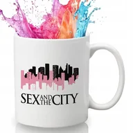 Kubki - Kubek Biały 330ml SEX AND THE CITY Na Prezent Dla Fanek Serialu Wzory - miniaturka - grafika 1