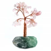 Figurki dekoracyjne - DRZEWKO SZCZĘŚCIA Z DRUTU DEKORACJA DOMU FIGURKA PREZENT RÓŻNE KOLORY - miniaturka - grafika 1