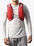 Plecaki - Kamizelka biegowa Salomon Active Skin 4 Set - red dahlia/high risk - miniaturka - grafika 1