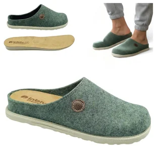 Kapcie Domowe Ciepłe Klapki Damskie Filcowe Wygodne Inblu Zielone Laczki 39 - Kapcie damskie Kapcie Domowe Ciepłe Klapki Damskie Filcowe Wygodne Inblu Zielone Laczki 39 - Kapcie damskie - miniaturka - grafika 1