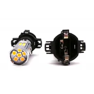 Żarówki samochodowe - Py24W Żarówka Led 12V Canbus Mocna Pomarańczowa 1400Lm Motoledy - miniaturka - grafika 1