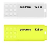Pendrive - GoodRam UME2 Mix Dwupak 2x128GB USB 2.0  Biało-żółty UME2-1280MXR11-2P - miniaturka - grafika 1