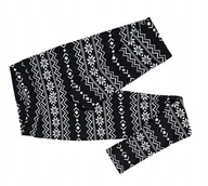 Legginsy - Legginsy Damskie Ocieplane Futrem Getry Zimowe Leginsy Wysoki Stan R S/M - miniaturka - grafika 1