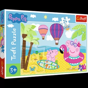 Trefl Puzzle 24 maxi Świnka Peppa na wakacjach - Puzzle - miniaturka - grafika 2