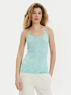 Koszulki i topy damskie - Brubeck Top CM1011W Zielony Slim Fit - miniaturka - grafika 1