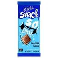 Czekolada - Czekolada Mleczna SNACK z solonymi chrupkami 85 g E.Wedel - miniaturka - grafika 1