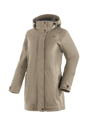 Maier Sports Damski płaszcz Lisa 2.1, płaszcz zimowy z odpinanym kapturem, wodoszczelna kurtka outdoorowa