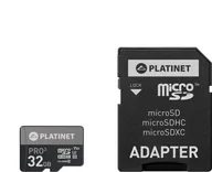 Karty pamięci - Karta Platinet Pro MicroSDHC 32 GB Class 10 UHS-III/U3 A1 V30 PMMSD32UIII / 44003 - miniaturka - grafika 1