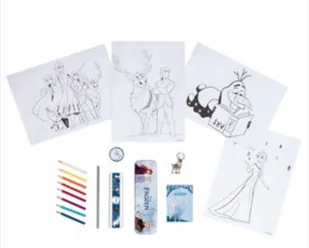 Zestaw do rysowania i pisania Frozen 22 elementy /T - Przybory szkolne - miniaturka - grafika 1