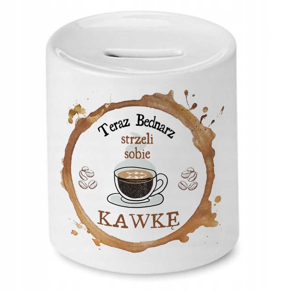 Złoty Kubek Premium Dla Skarbnika Prezent z Nadrukiem ze Zdjęciem + Opakowanie na prezent (wzór 04)