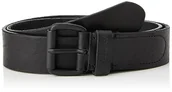 Paski - Wrangler Męski pasek z klamrą rolkową, Czarny, 95 - miniaturka - grafika 1