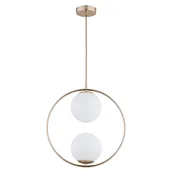 Lampy sufitowe - Pionowa lampa wisząca, mleczne klosze AL 62442 z serii AVIA - miniaturka - grafika 1