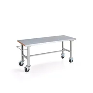 Akcesoria do pakowania - Mobilny stół roboczy SOLID, 320 kg, 2000x800 mm, stal - miniaturka - grafika 1